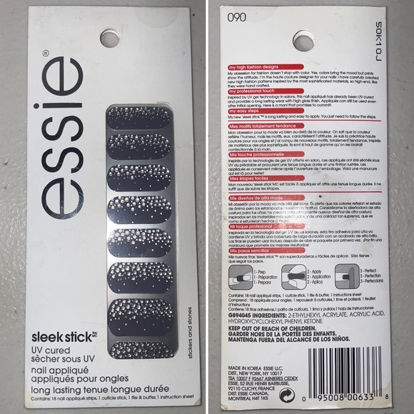 Set of 3 Sleek Stick UV Cured Long Lasting Nail Appliqués - Picture 5 of 8